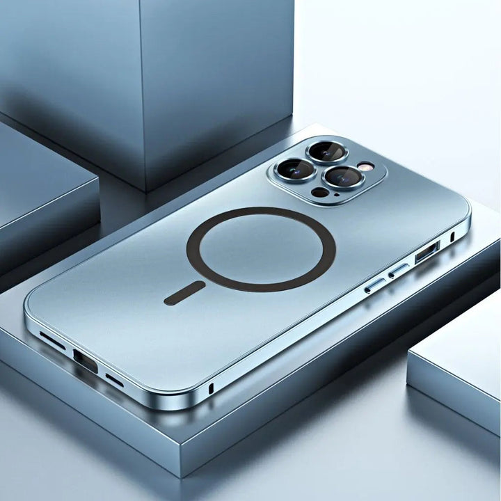 Telefonveske Magnetisk Metall MagSafe Kompatibel Deksel Luvikno