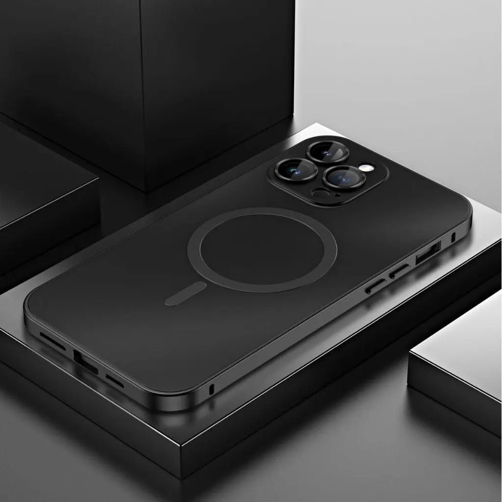 Telefonveske Magnetisk Metall MagSafe Kompatibel Deksel Luvikno