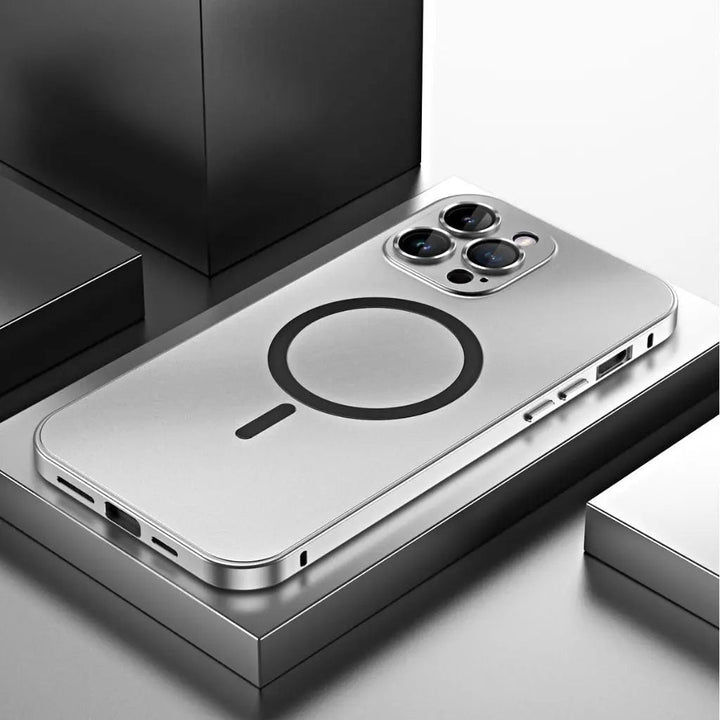 Telefonveske Magnetisk Metall MagSafe Kompatibel Deksel Luvikno
