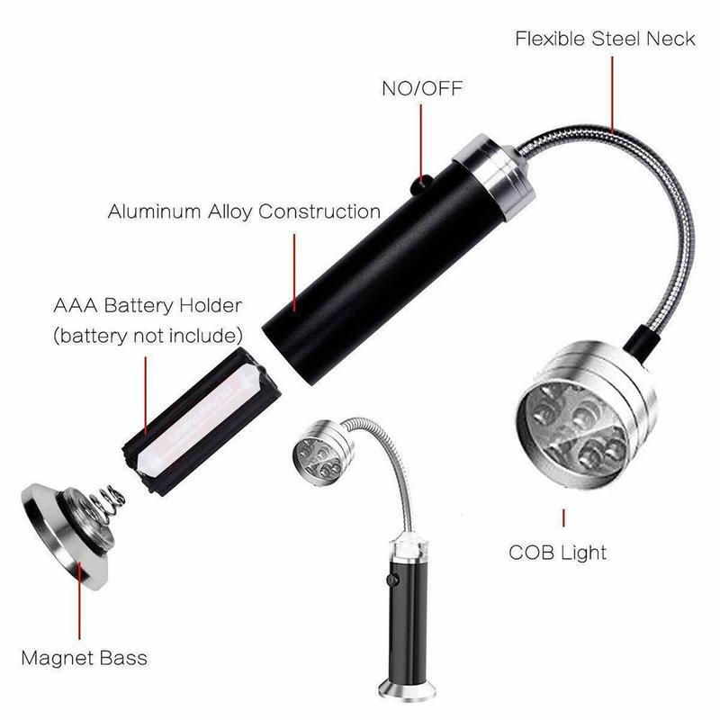 Magnetiske Utendørs BBQ Grill Lys Justerbare Fleksible Led | Luvikno