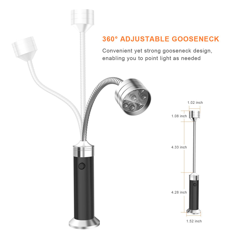 Magnetiske Utendørs BBQ Grill Lys Justerbare Fleksible Led | Luvikno