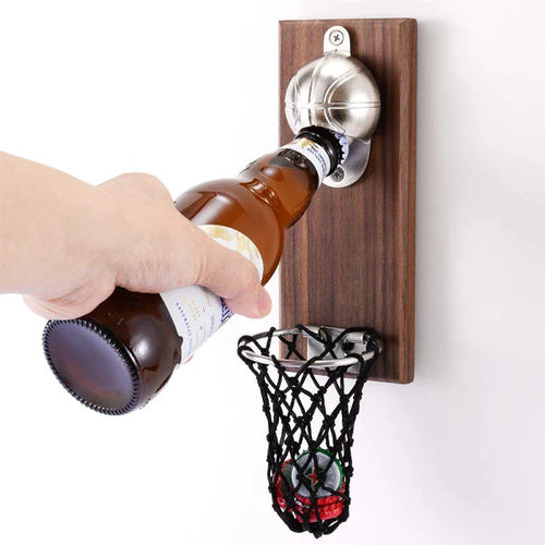 Magnetisk rustfritt stål basketball flaskeåpner tre øl åpner | Luvikno