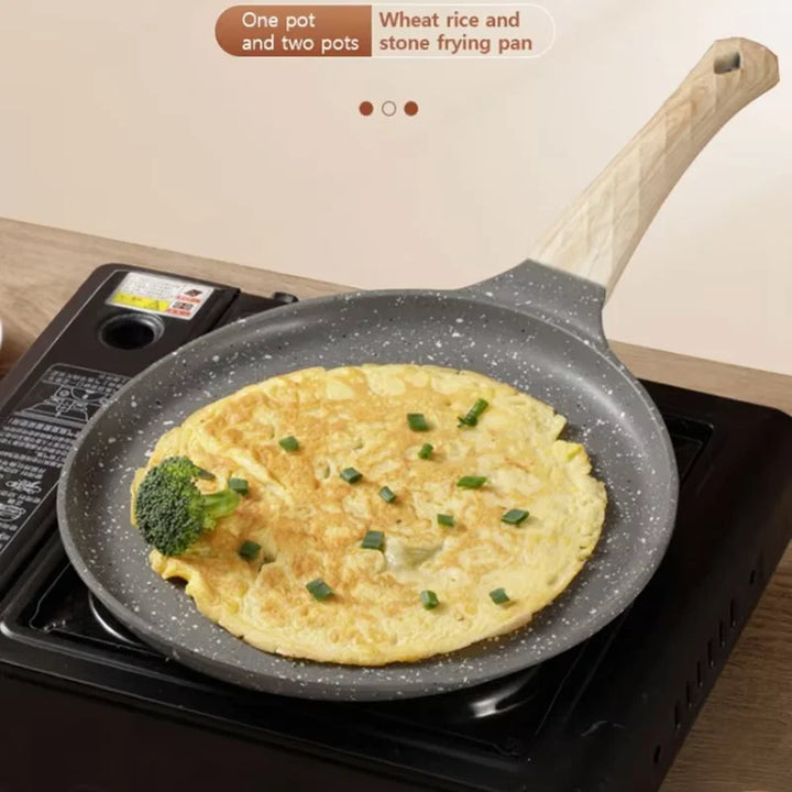 Maifan Stone Non Stick Stekepanne Induksjonskomfyr Gasskomfyr Kjøkkenutstyr | Luvikno