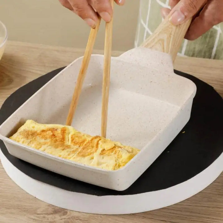 Maifan Stone Non-stick firkantet stekepanne for egg Gasskomfyr Kjøkkenutstyr | Luvikno