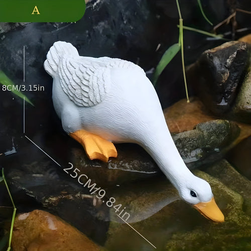 PuddlePals Skulptur – LandhusstilAnd & Gås Figur | Luvikno