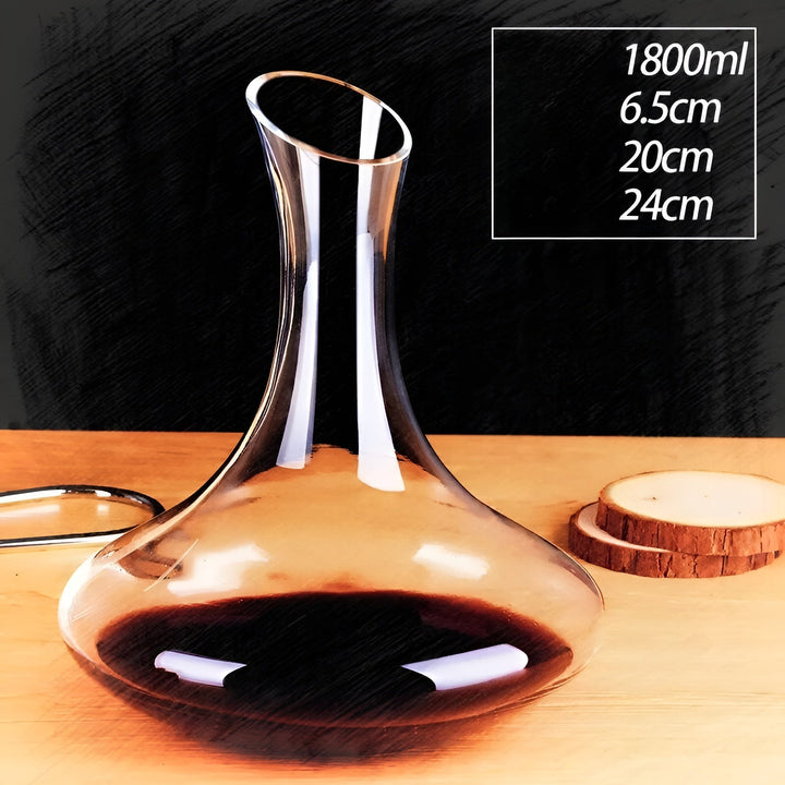 Krystallvinedekanter i snegleform – Luviknoyfri for vin eller cognac | Dekorativ for hjemmet & baren | Luvikno
