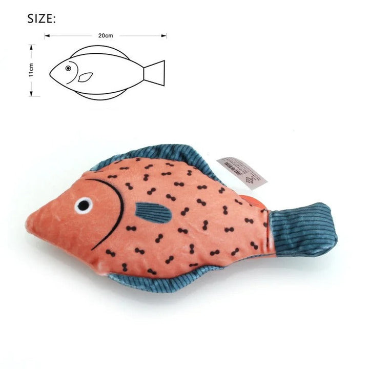Katt leketøy Kattemynte 3D simulering fisk bolleheben