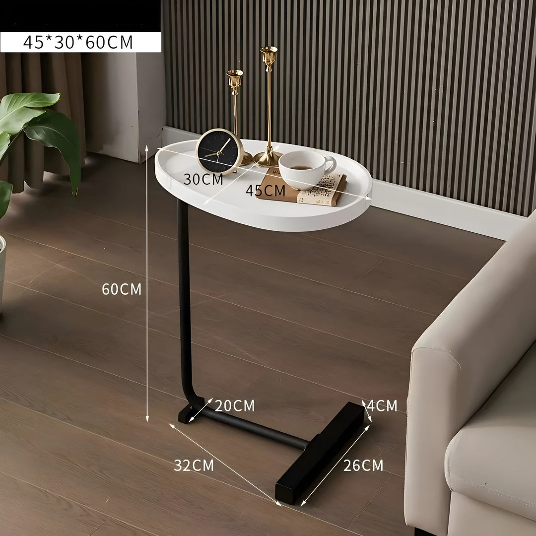 Mindre rullbar kaffebord – Stilig og allsidig | Kompakt for hjem, hotell eller gjesterom | Luvikno