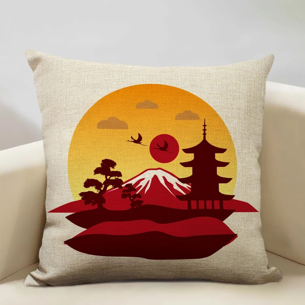 Luvikno | BeauRêve Putetrekk med Mount Fuji - Japansk Stil for Ethvert Rom