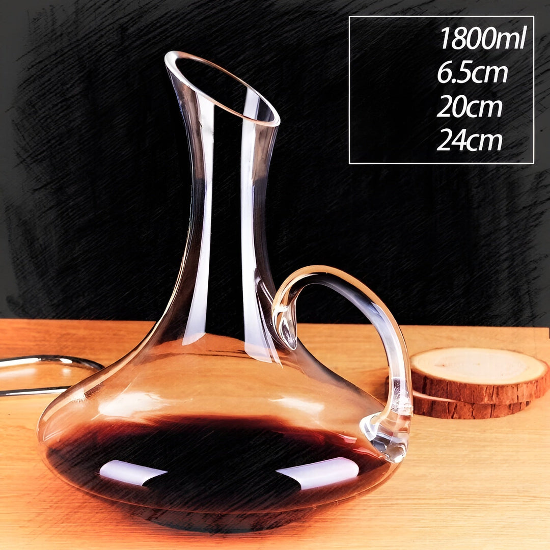 Krystallvinedekanter i snegleform – Luviknoyfri for vin eller cognac | Dekorativ for hjemmet & baren | Luvikno