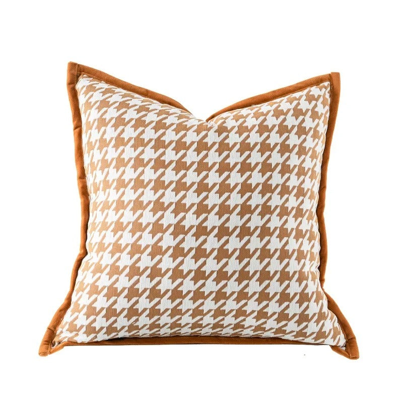 Luvikno | VelvetGlow Putetrekk - Dobbeltsidig Geometrisk Putetrekk av Luksus Jacquard