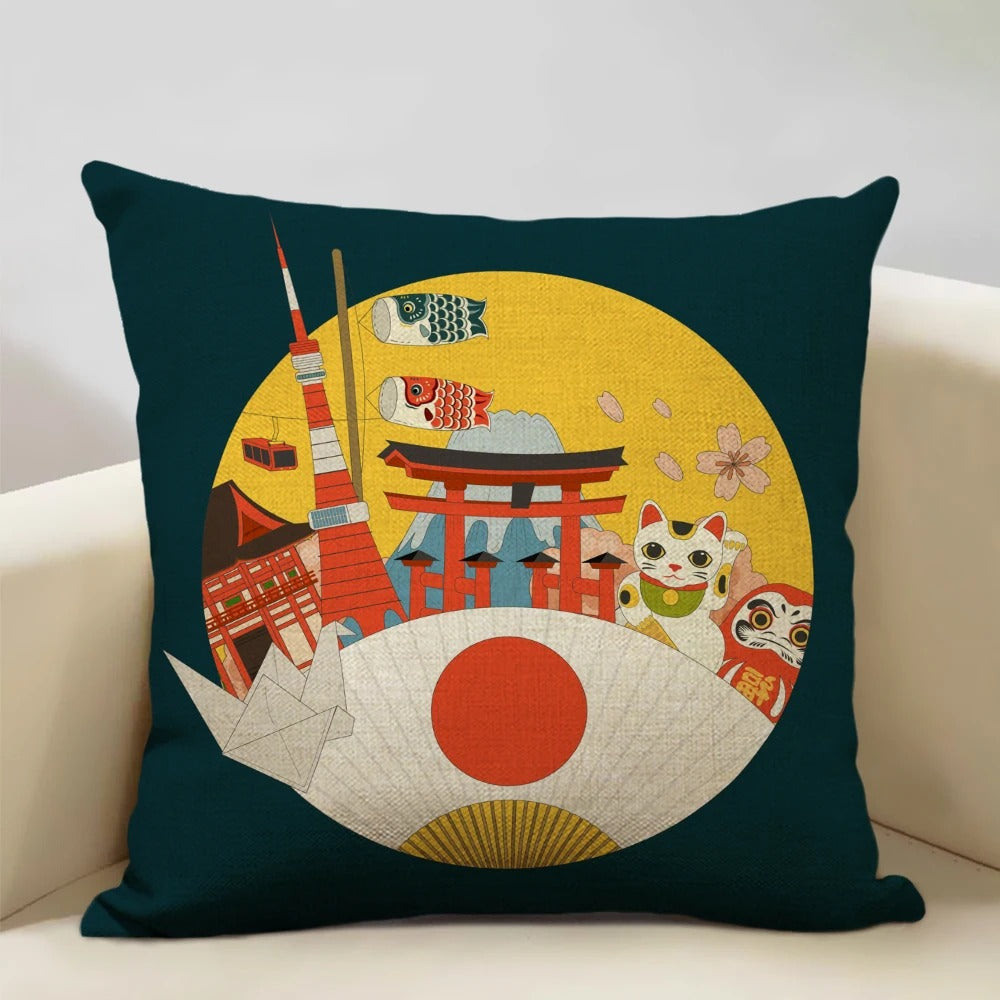 Luvikno | BeauRêve Putetrekk med Mount Fuji - Japansk Stil for Ethvert Rom