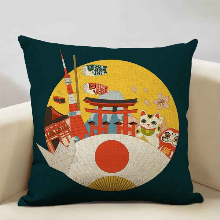 Luvikno | BeauRêve Putetrekk med Mount Fuji - Japansk Stil for Ethvert Rom