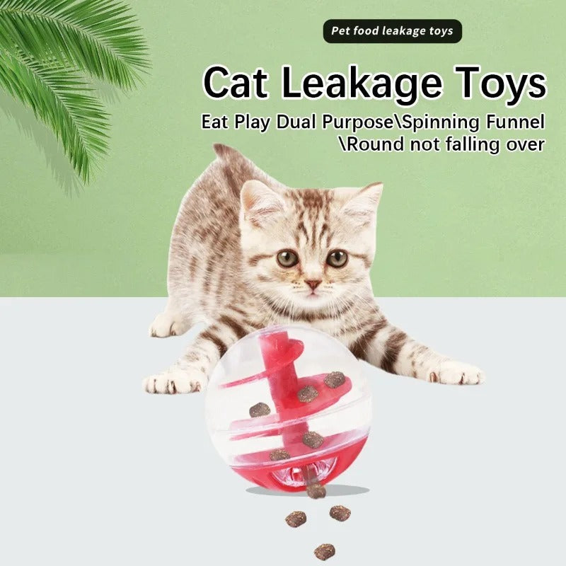 Cat Lick Eating Spiral Ball Luvikno