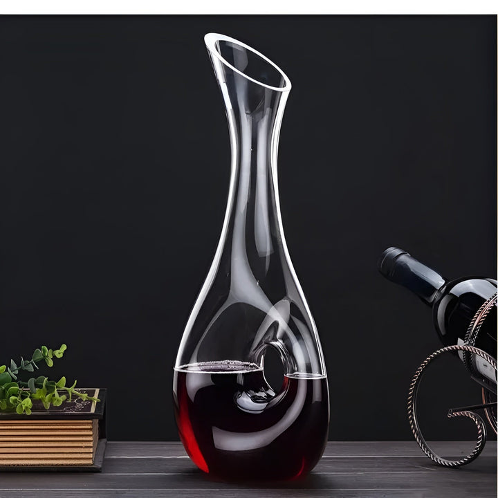 Krystallvinedekanter i snegleform – Luviknoyfri for vin eller cognac | Dekorativ for hjemmet & baren | Luvikno