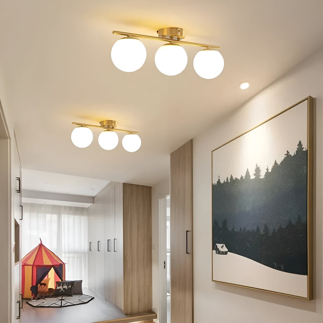 LED taklampe laget av glass – Nordisk design | For stue & soverom | Luvikno