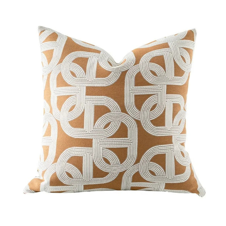 Luvikno | VelvetGlow Putetrekk - Dobbeltsidig Geometrisk Putetrekk av Luksus Jacquard