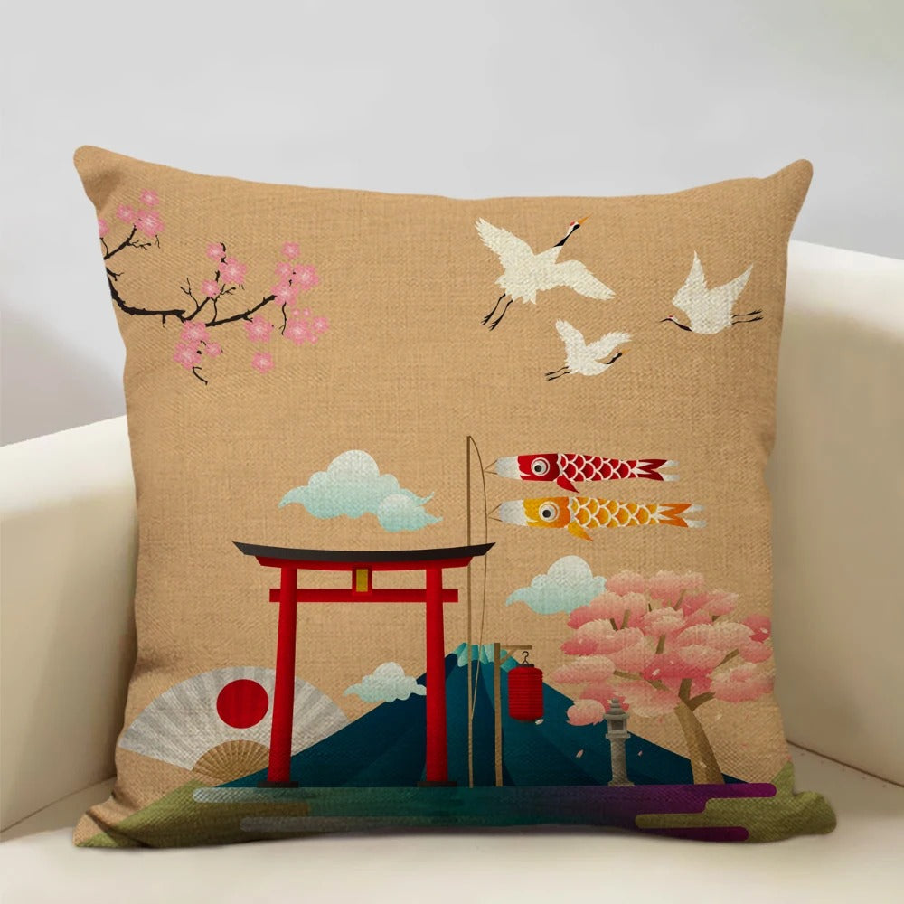 Luvikno | BeauRêve Putetrekk med Mount Fuji - Japansk Stil for Ethvert Rom
