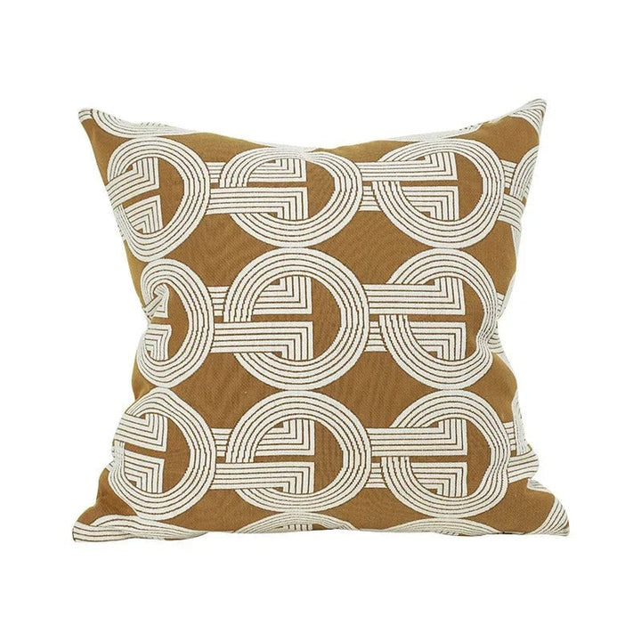 Luvikno | VelvetGlow Putetrekk - Dobbeltsidig Geometrisk Putetrekk av Luksus Jacquard