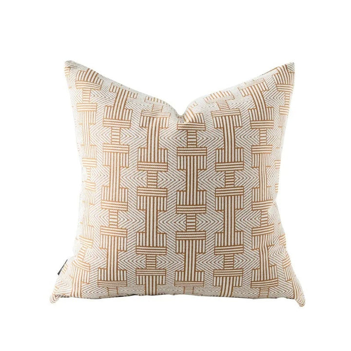 Luvikno | VelvetGlow Putetrekk - Dobbeltsidig Geometrisk Putetrekk av Luksus Jacquard