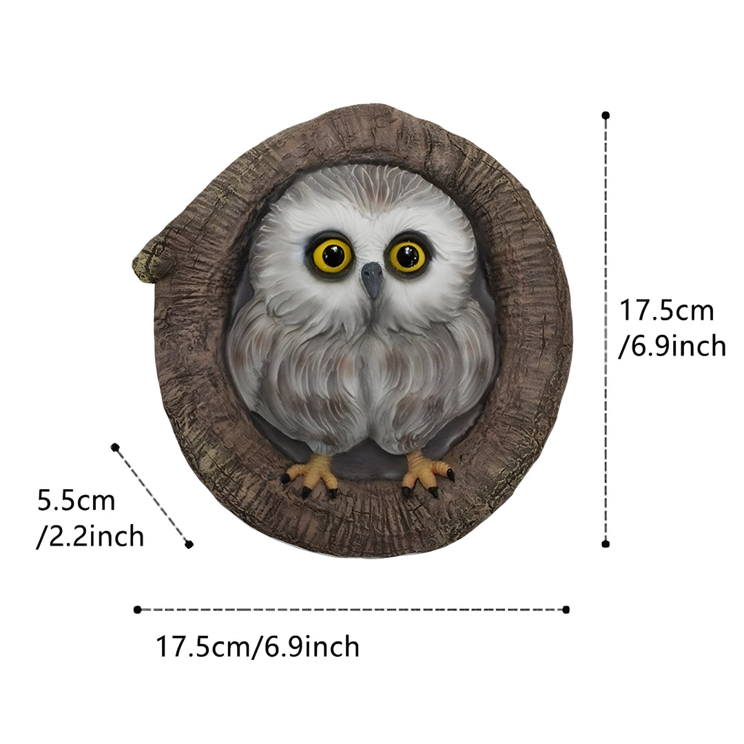 MysticOwl Ornament – Dekorativ ugle statue laget av harpiks | Luvikno