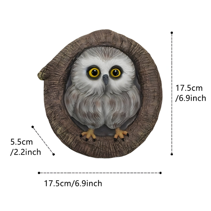 MysticOwl Ornament – Dekorativ ugle statue laget av harpiks | Luvikno