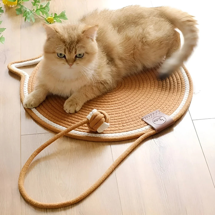 Bomulls Tau Katt Klore Matte – ScratchMate Luvikno