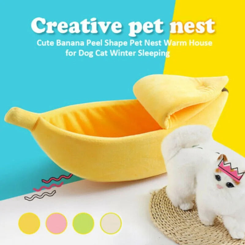 Banana Cat Bed Luvikno