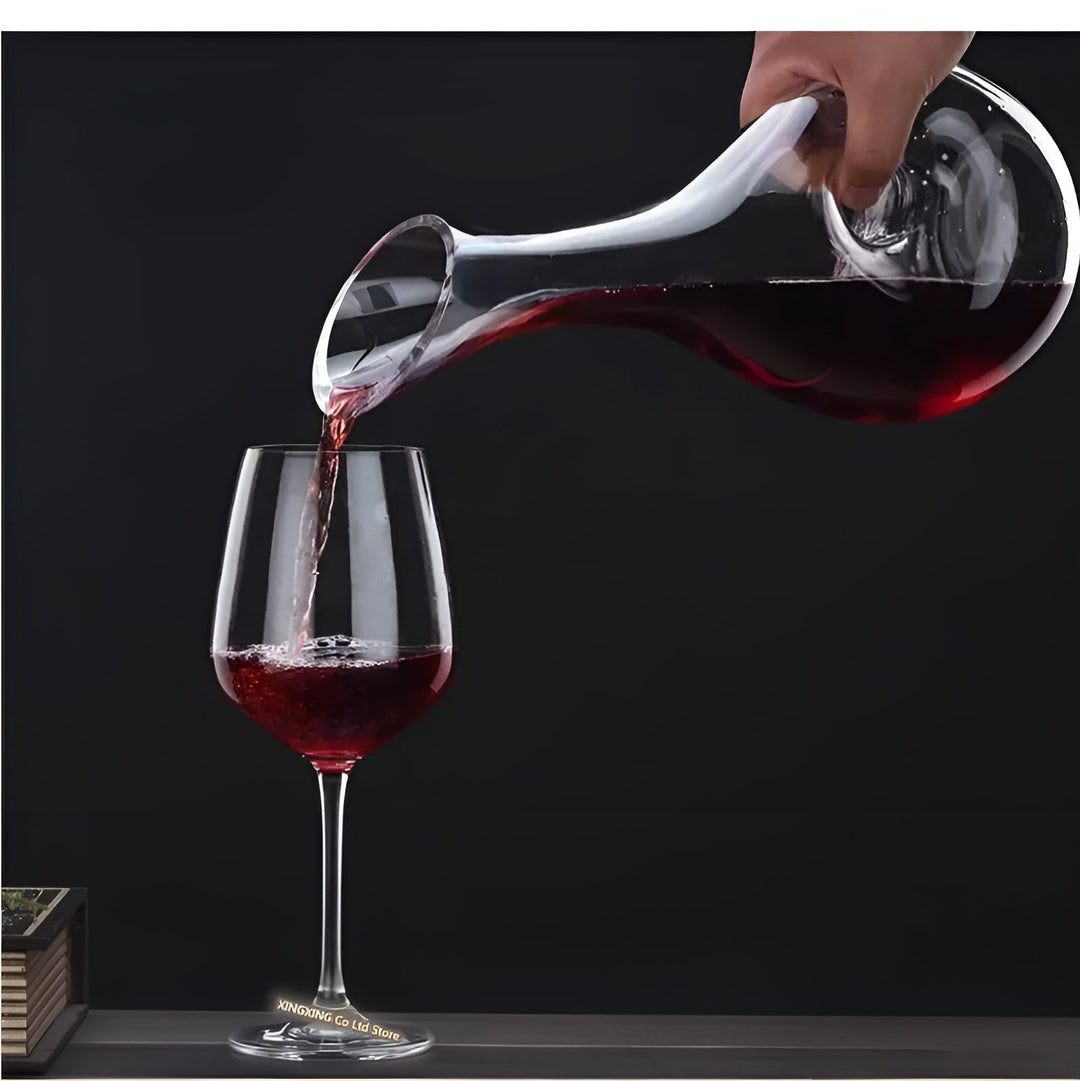 Krystallvinedekanter i snegleform – Luviknoyfri for vin eller cognac | Dekorativ for hjemmet & baren | Luvikno