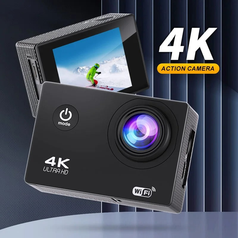 Luvikno | Ultra HD Sport Pro Kamera - Wifi-aktivert og vanntett for vlogging og utendørs sport