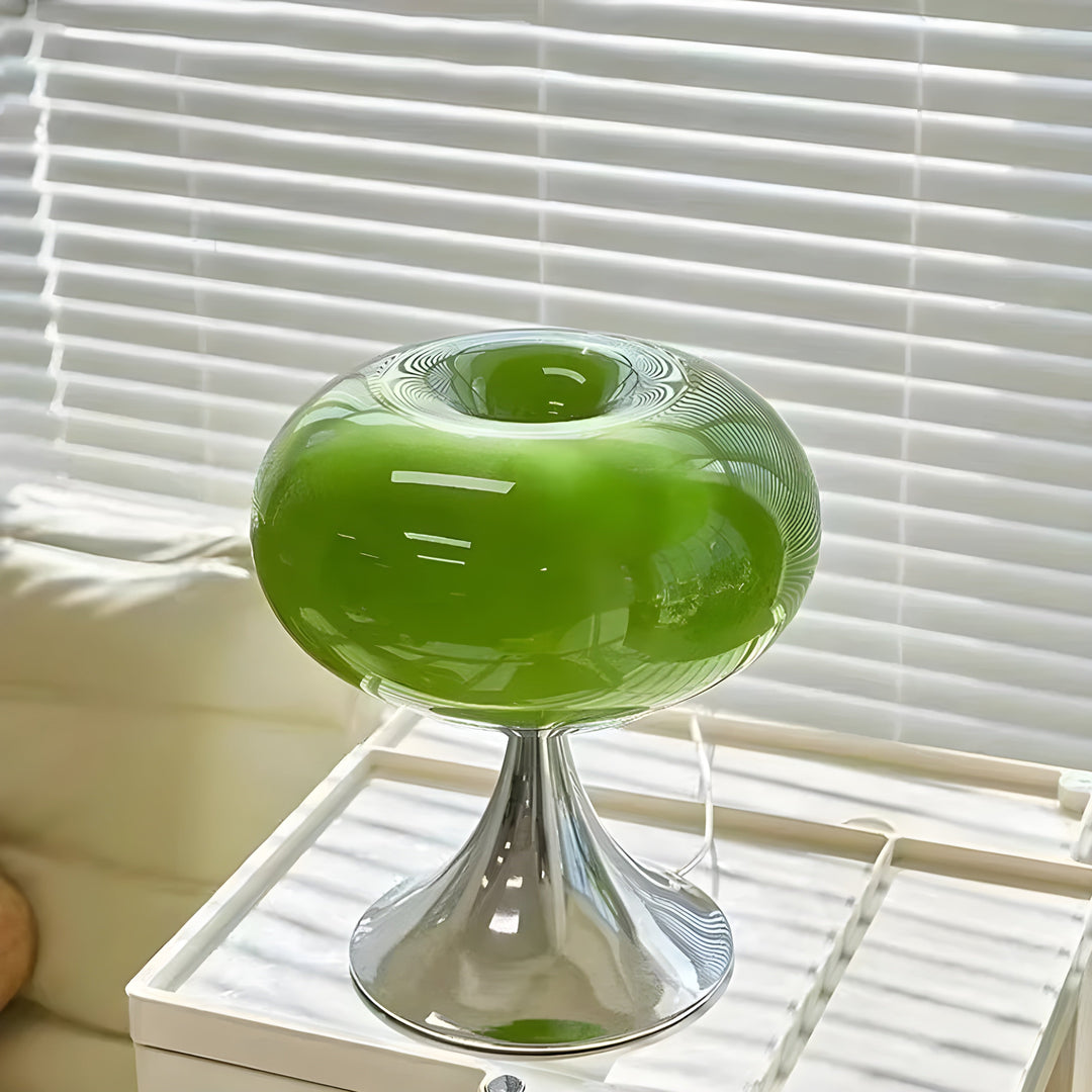 SereneCrystal Lampe - Elegant Retro Bordlampe | Luvikno
