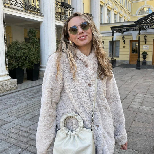 Luvik | ylellinen turkkitakki napilla