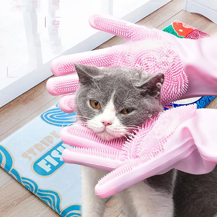 Pet Grooming Rengjøringshansker Luvikno