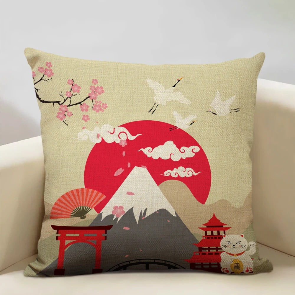 Luvikno | BeauRêve Putetrekk med Mount Fuji - Japansk Stil for Ethvert Rom