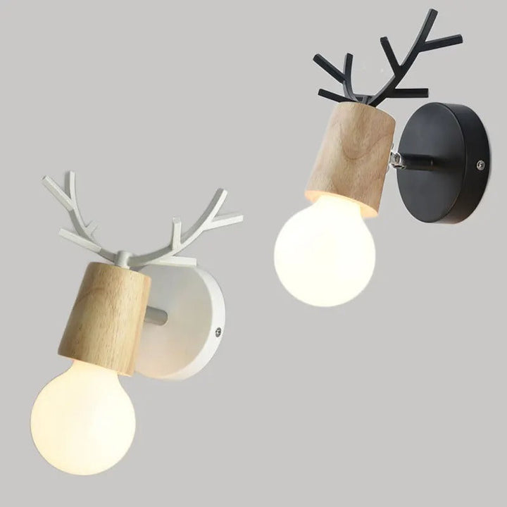 Deer Antler Vegglampe i Nordisk Stil Design | Luvikno