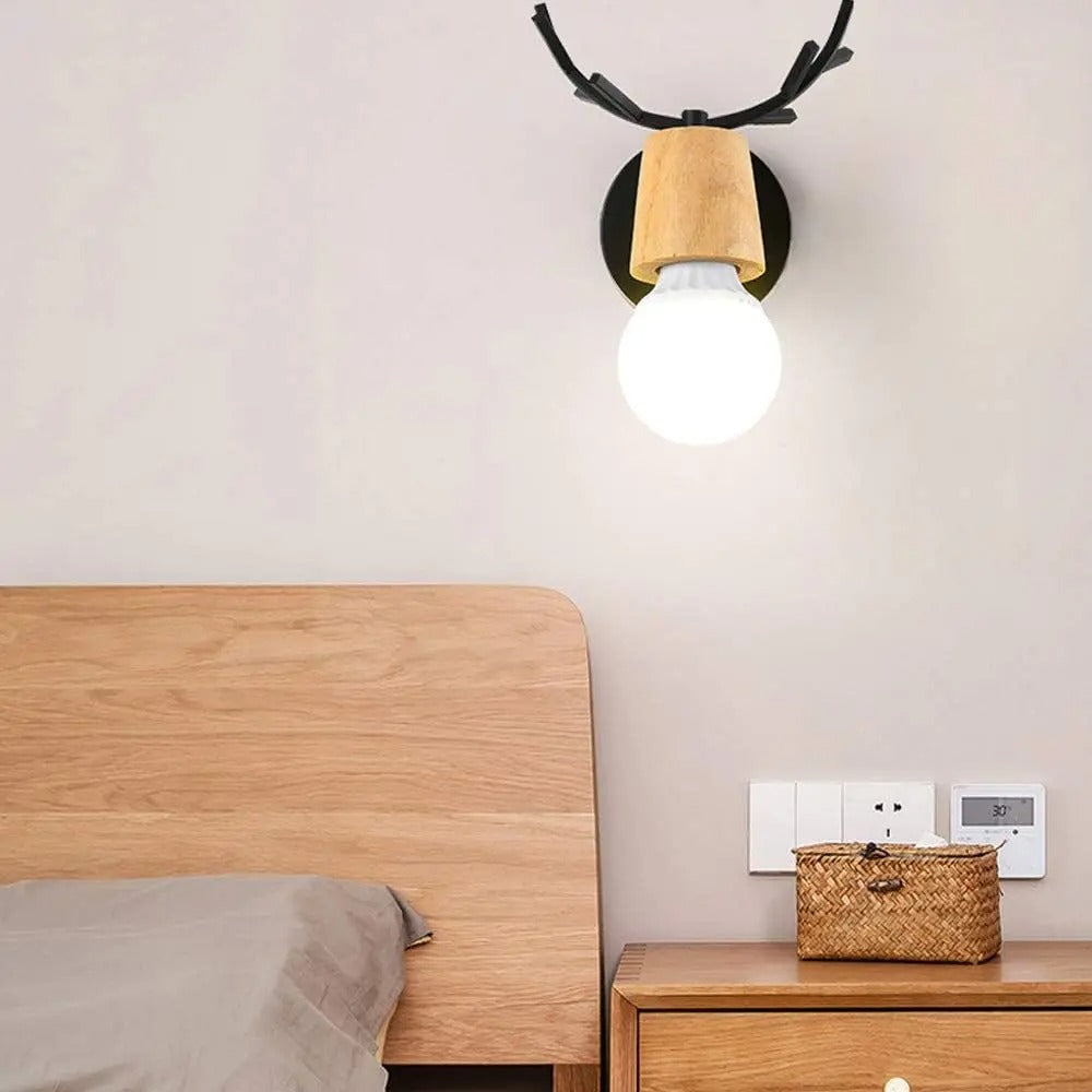 Deer Antler Vegglampe i Nordisk Stil Design | Luvikno