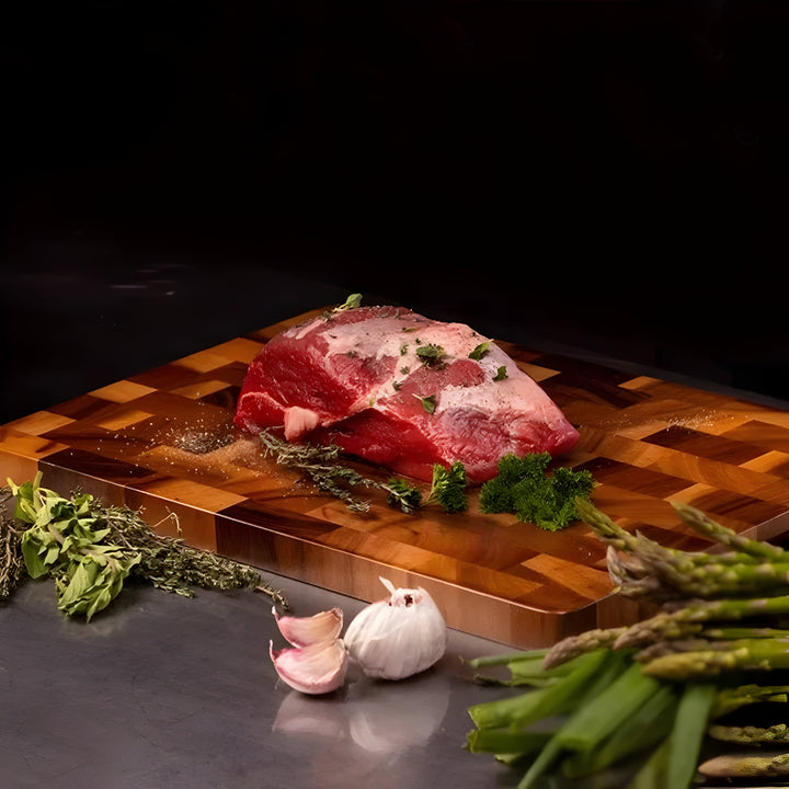 ChefHaven Board – Akasie Trettingbrett med Dobbeltsidet Overflate | Luvikno