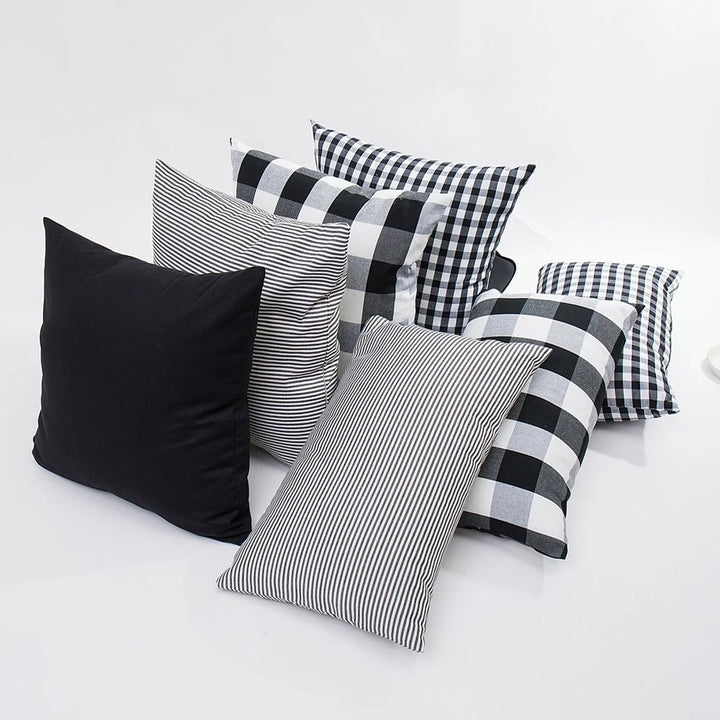 Luvikno | Stilig MarbreLuxe Putetrekk - Moderne Stripet Putetrekk for Elegante Interiør