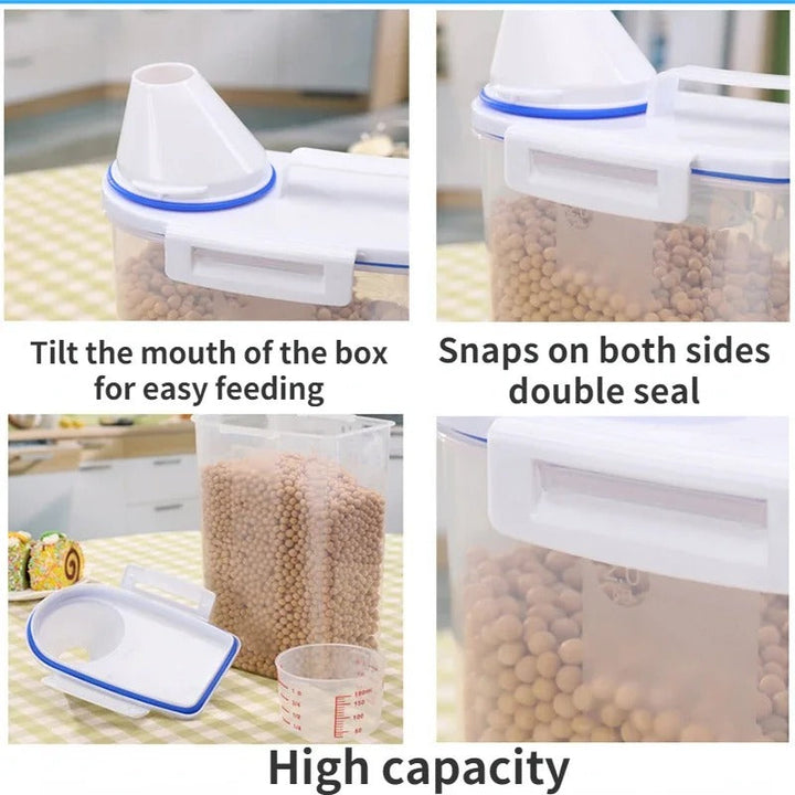 Pet Food Storage Container with Airtight Seal Luvikno
