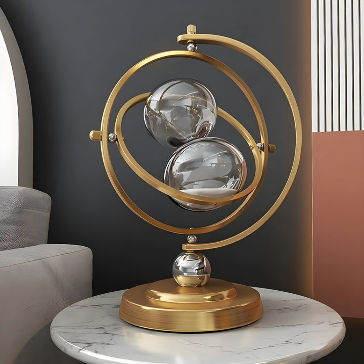 Timeglass i Globe Design – Vintage Utseende, Antikk Stil for Stue eller Kontor | Luvikno