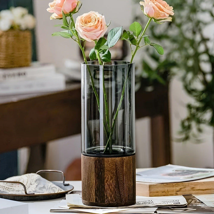 HydroGlass Vase - Europeisk Tre-Transparent Glass Vase | Luvikno