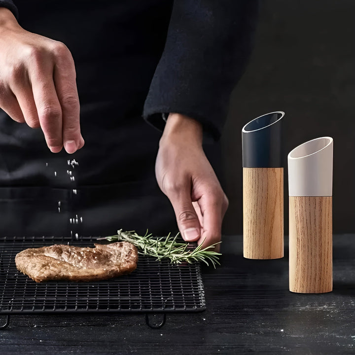 Salt og Pepper Kvernssett – Justerbar Kvern | Stilig for Hver Kjøkken | Luvikno