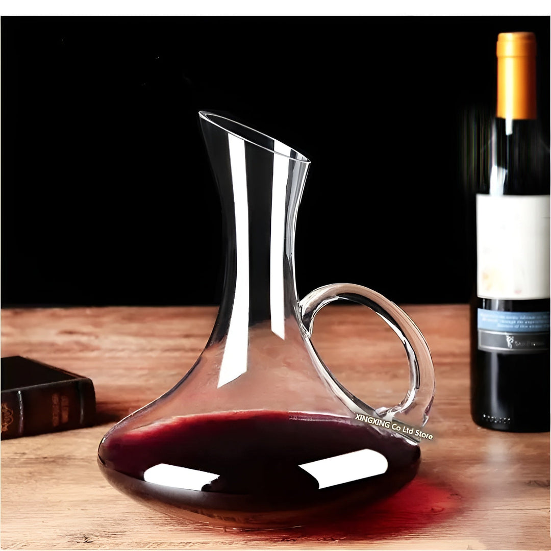 Krystallvinedekanter i snegleform – Luviknoyfri for vin eller cognac | Dekorativ for hjemmet & baren | Luvikno