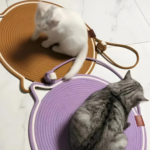 Bomulls Tau Katt Klore Matte – ScratchMate Luvikno