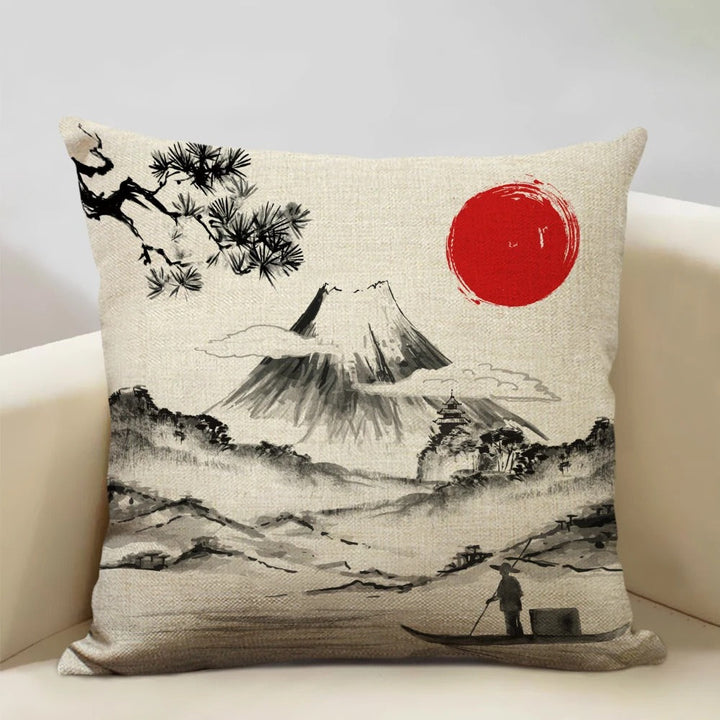 Luvikno | BeauRêve Putetrekk med Mount Fuji - Japansk Stil for Ethvert Rom