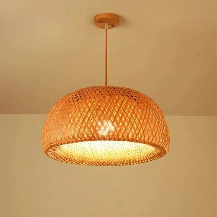 Bamboo Lampe Håndstrikket Kinesisk Stil Veving | Luvikno