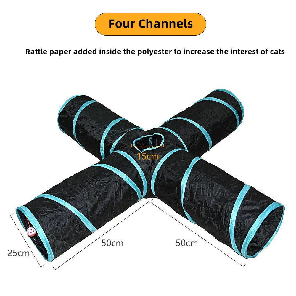 Foldbar Katt Tunnel Luvikno