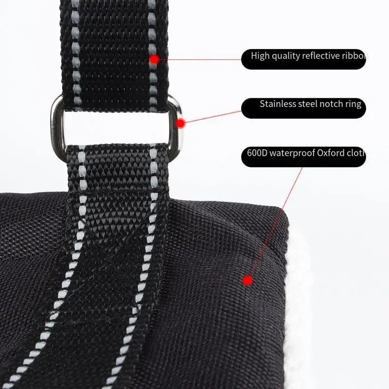 Hundestøtte sele - Justerbart rehabiliteringsbelte Luvikno