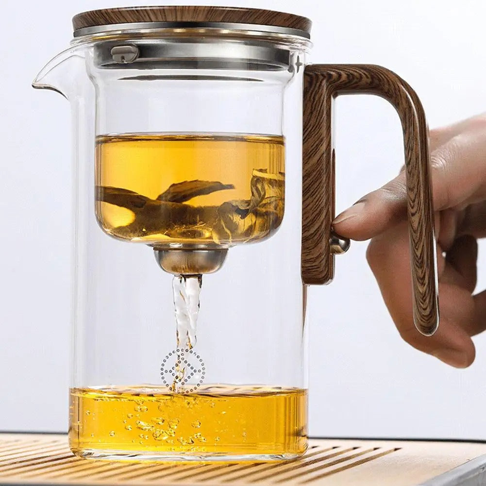 TranquilSip Teekanne – Magnetisk Bryter Filterglass Teapot | Luvikno