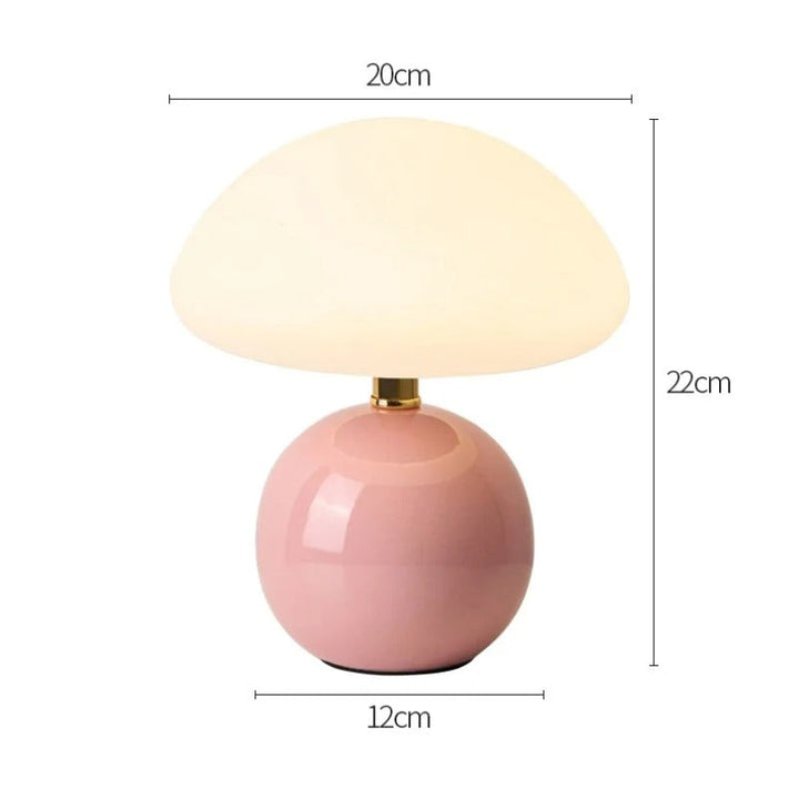 Fransk Krem Sopp Lampe | Luvikno
